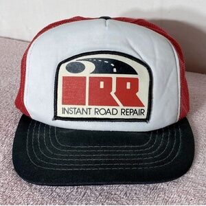 Vintage Instant Road Repair Mesh Back Snap Back Trucker Hat